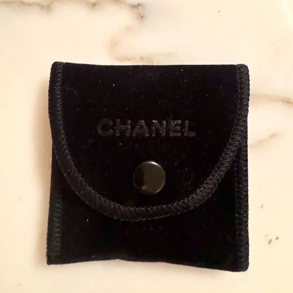 CHANEL Gold Plated and Cream Faux Pearl Vintage Cufflinks Authentic